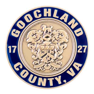 Goochland County Fire Challenge Coin Back