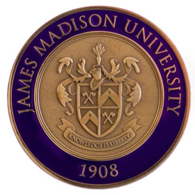 James Madison University Medallion Front