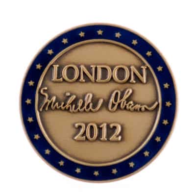 Michelle Obama London 2012 Lapel Pin