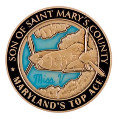 Saint Marys County Miss V Challenge Coin Front