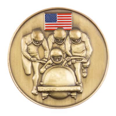 United Bobsled Association Challenge Coin Front