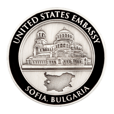 USE Sofia Bulgaria Ambassador Challenge Coin