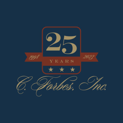 c forbes 25th anniversary logo