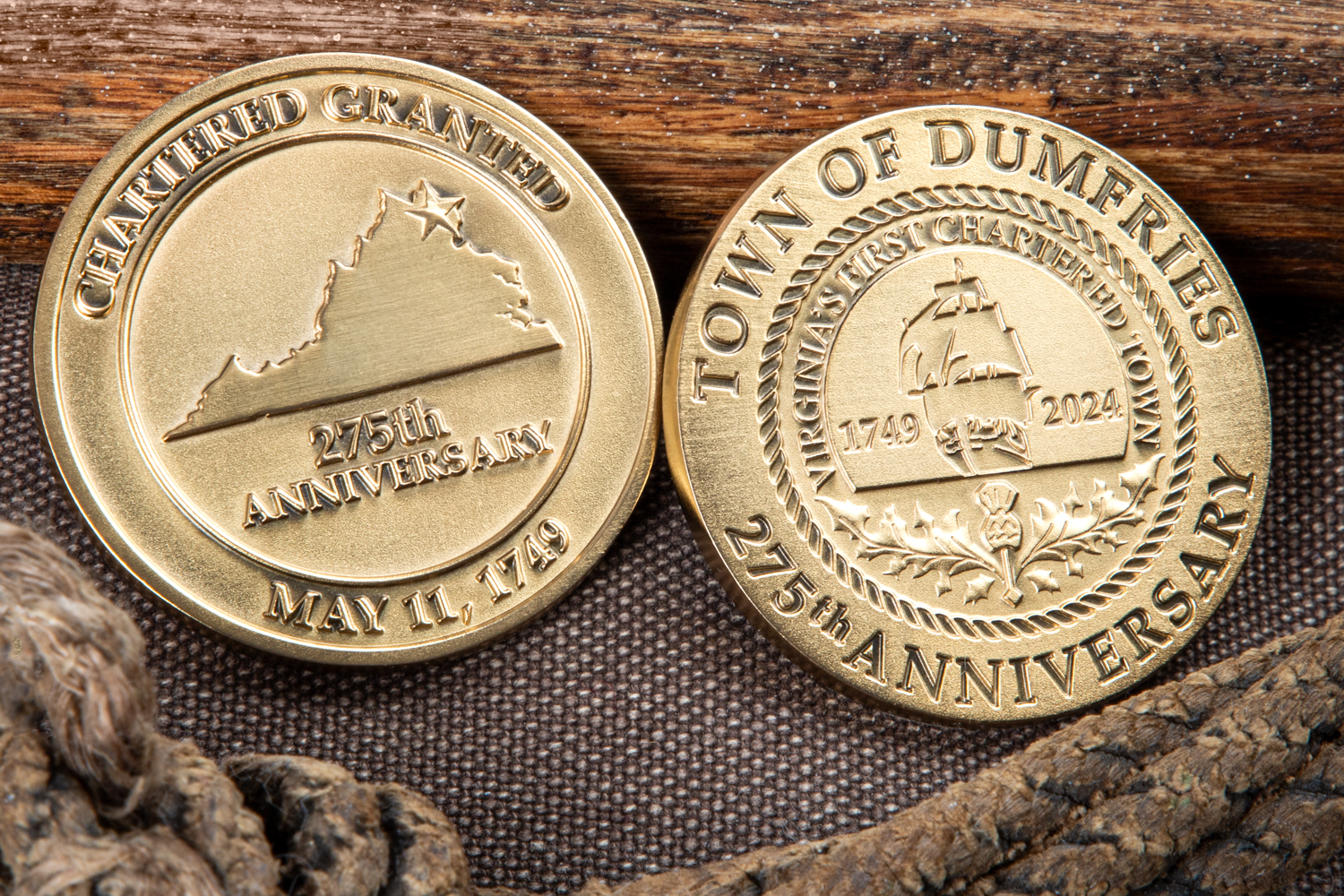 Town Of Dumfries 275th Commemorative Coin