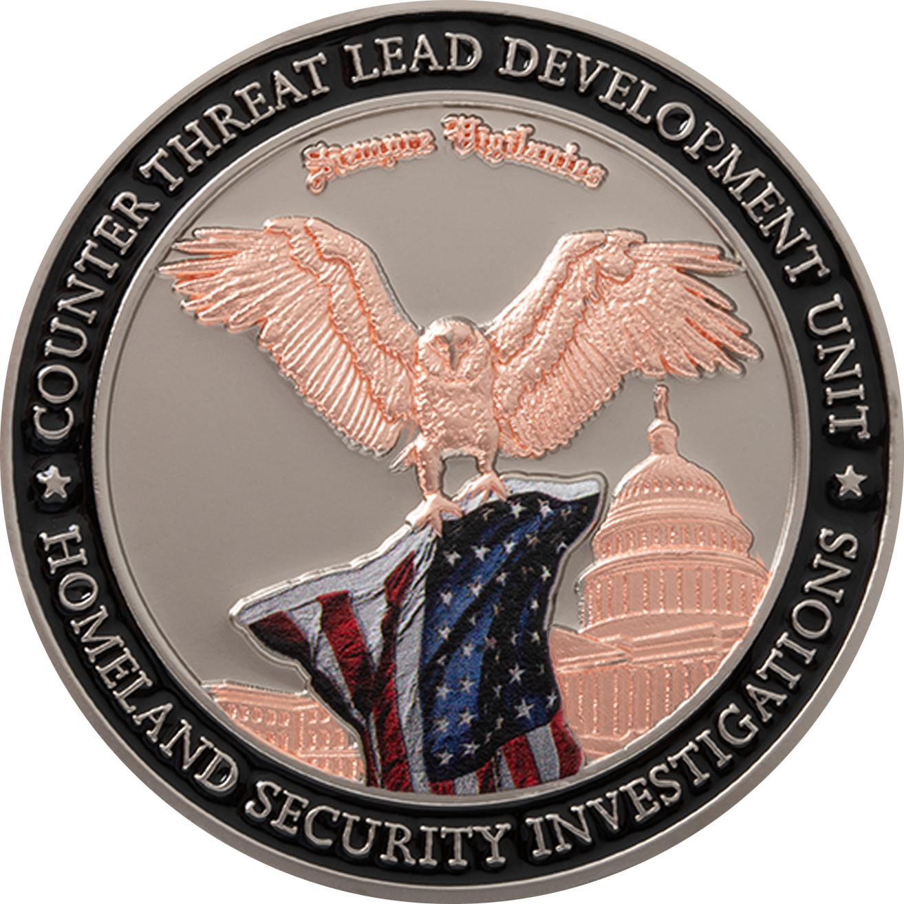 dual plating challenge coin