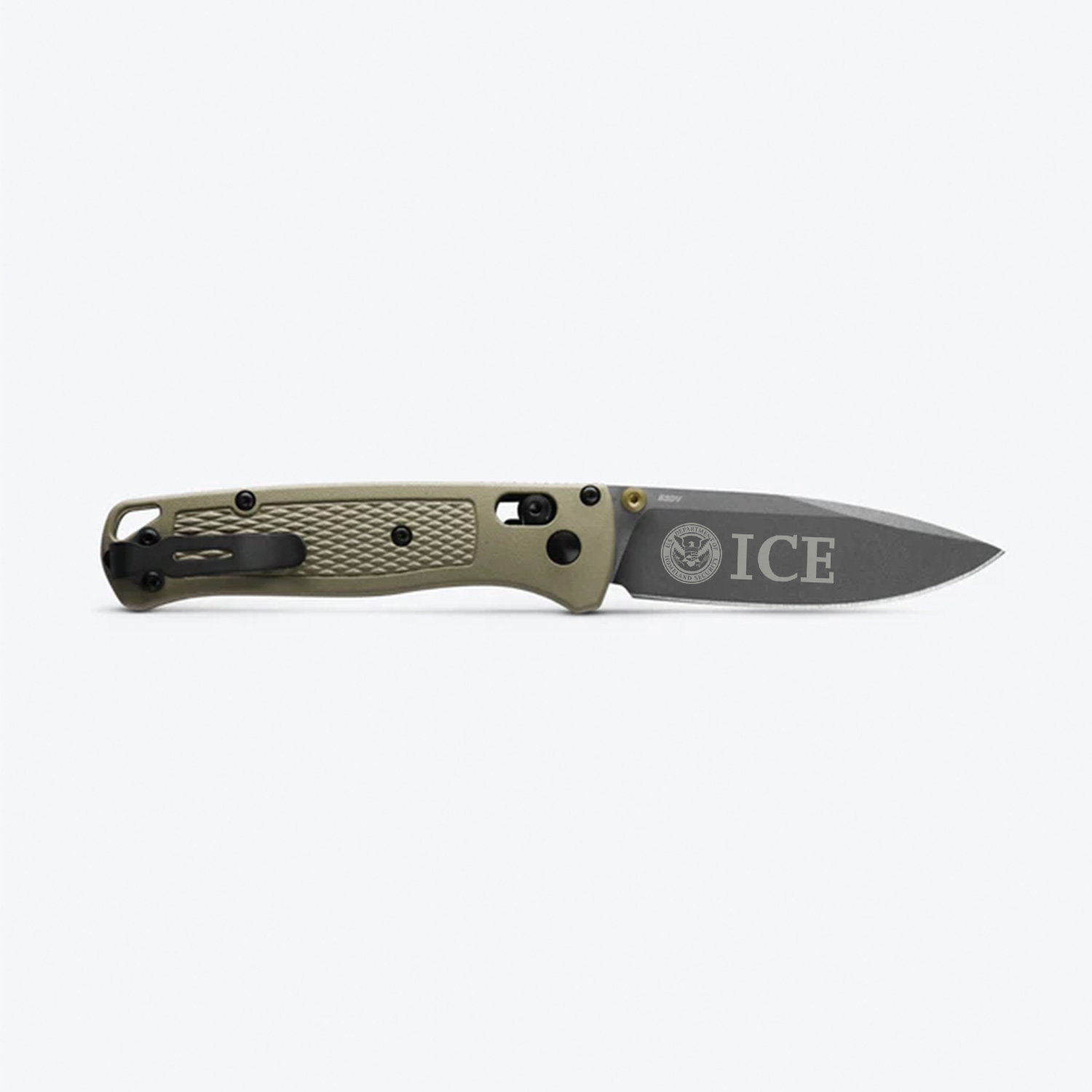 Laser marked Benchmade knife for corporate recognition